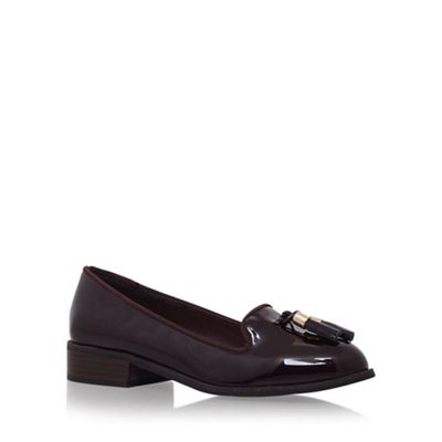 Miss KG Wine 'Knight' low heel slip on loafer shoe
